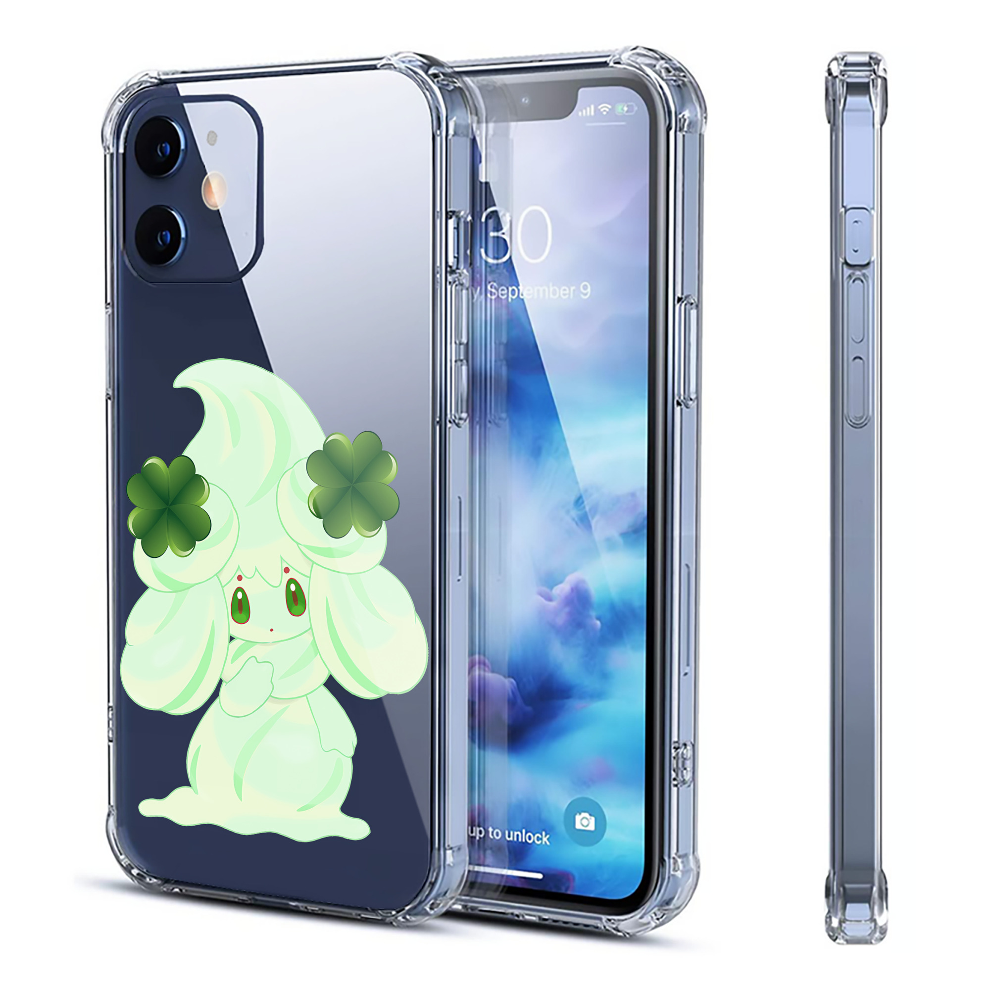 （画像用） ポケットモンスター Pokémon 【iPhone 12シリーズ対応】透明スマホケース（クリアソフトケース）